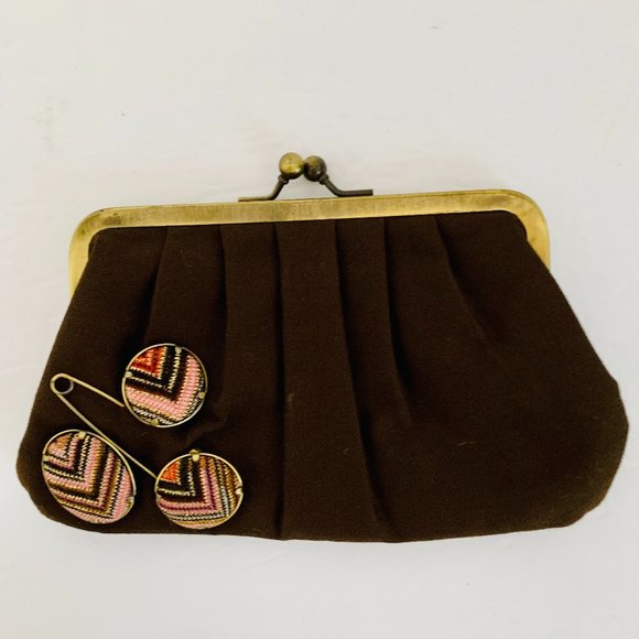 MISSONI BUTTON EMBELLISHED CLUTCH LIMITED EDITION RARE - Picture 1 of 12